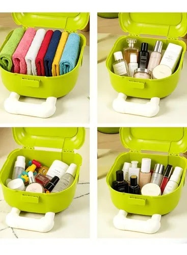 Mini Maleta de Juguete Infantil con Asa y Ruedas para Niños