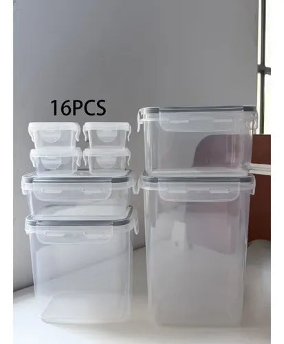 Juego de 8 Contenedores Herméticos para Alacena y Refrigerador