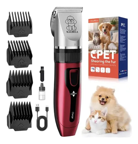 Máquina de Peluquería Canina y Felina con Peines Cortapelos