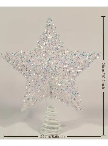 Estrella para la Cima del Árbol de Navidad Brillante