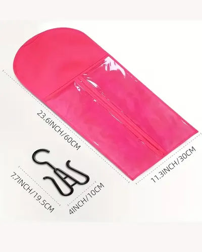 Organizador de Extensiones y Pelucas – Kit de 3 Piezas Rosa
