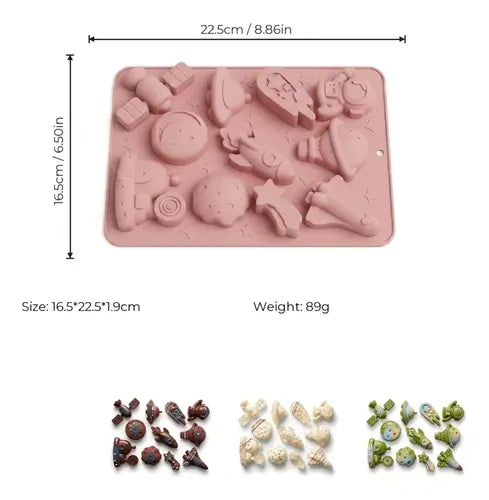 Molde de Silicona Espacial para Resina, Velas y Repostería