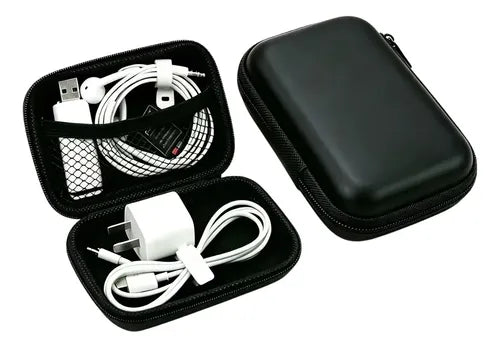 Estuche Mini Organizador Multiusos para Cables, Cargador y Audífonos