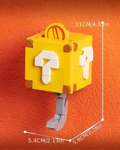 Portallaves de Pared Caja Estilo Pixel con Signo de Interrogación – Diseño Gamer
