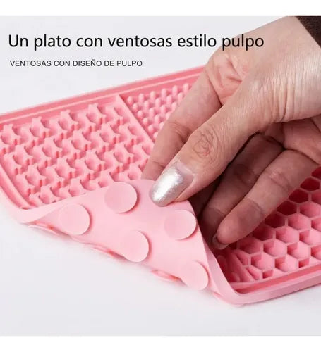 Tapete Lamedor Adhesivo Antiansiedad para Mascotas (Lick Mat)