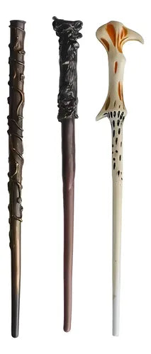 Set de 3 Varitas Mágicas Harry Potter, Hermione y Voldemort
