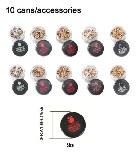 Kit Ahumador de Cócteles con 10 Variedades de Virutas y Tapa