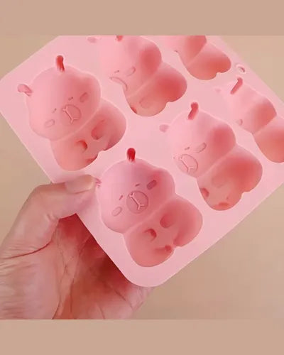 Molde de Silicona de Chiguire para Velas, Repostería y Jabones