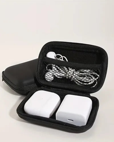 Estuche Mini Organizador Multiusos para Cables, Cargador y Audífonos