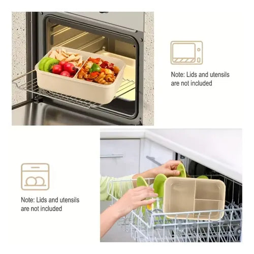 Lonchera Multiusos con Cubiertos y Divisores