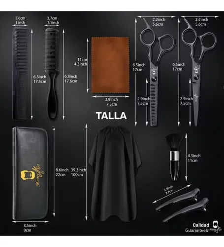 Kit de 10 Piezas Profesionales para Peluquería