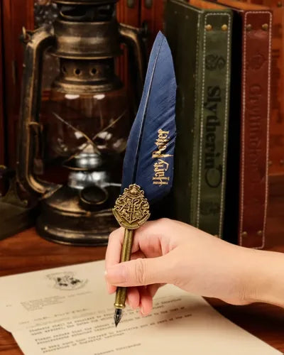 Pluma Caligráfica Antigua Harry Potter con 5 Plumillas
