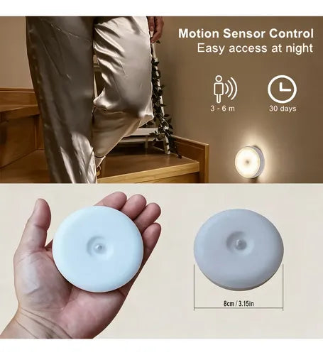 Set de 3 Luces Nocturnas LED USB con Sensor de Movimiento