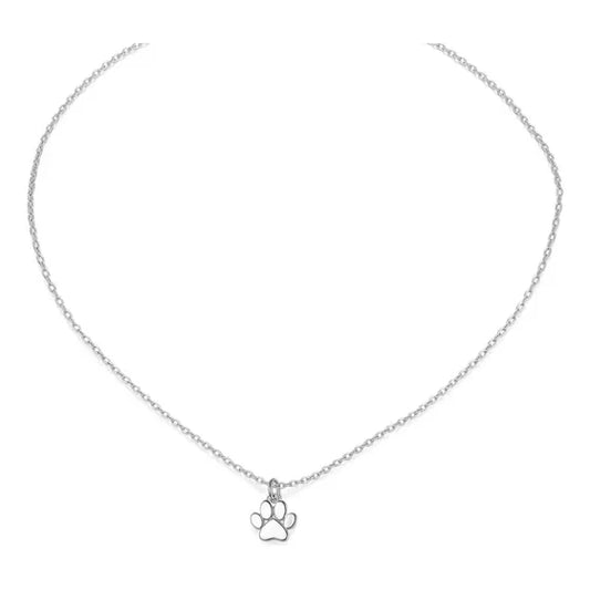 Collar con dije en forma de huella de gato