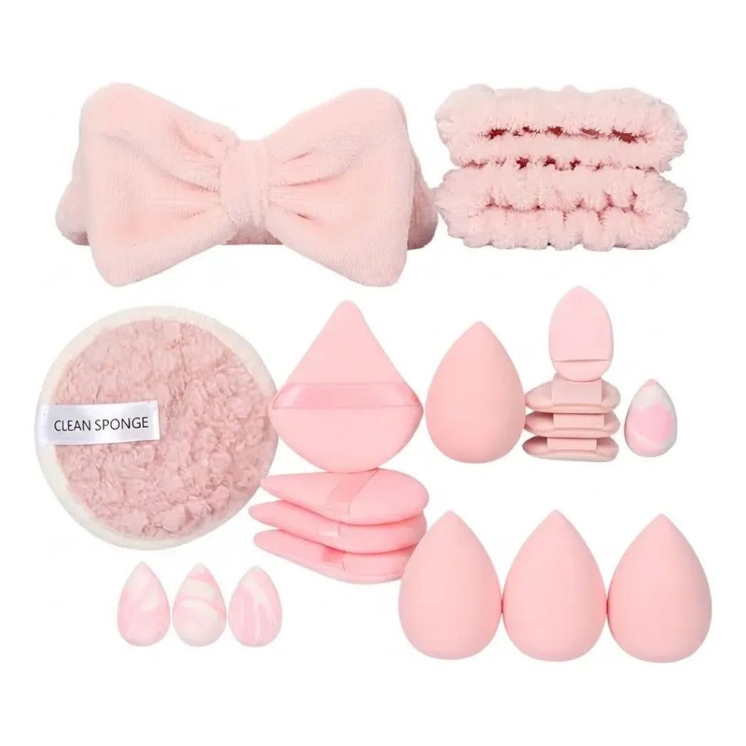 Set de Accesorios de Maquillaje y Cintas para Cabello – 20 Piezas