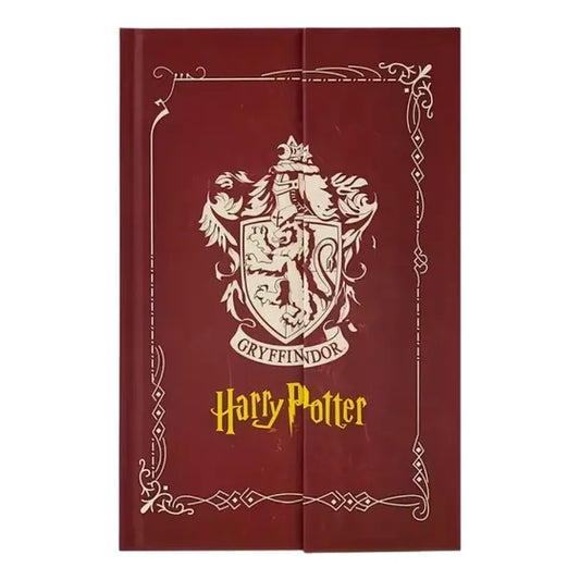 Diario o cuaderno con diseño de las casas de Hogwarts de Harry Potter.