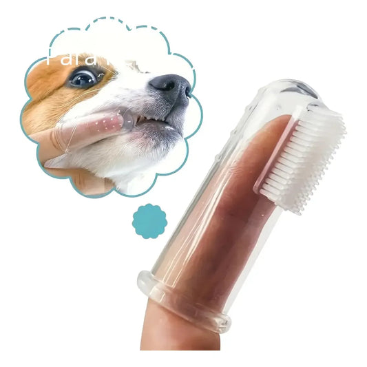 Set de 2 Cepillos Dentales de Dedo para Mascotas – Marca King