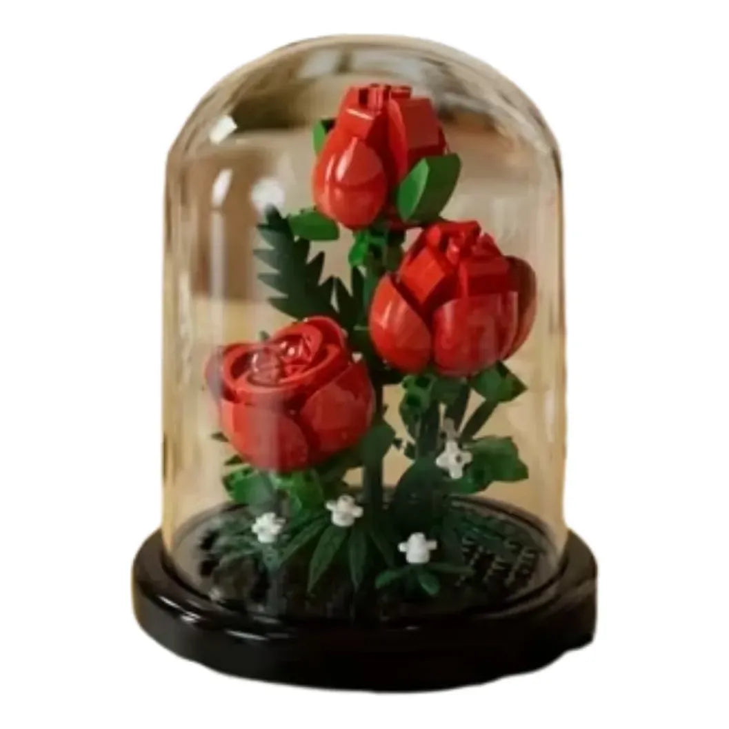 Kit de Construcción Armable Flores en Cúpula de Cristal