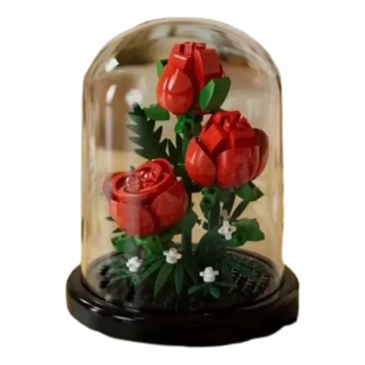 Kit de Construcción Armable Flores en Cúpula de Cristal