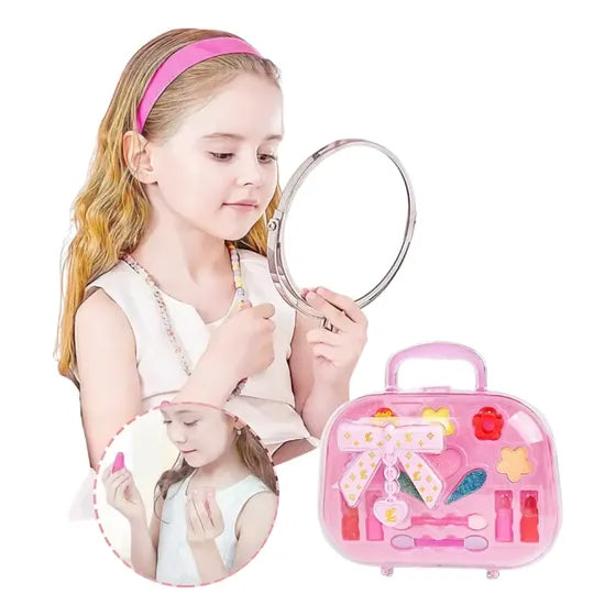 Set de maquillaje de juguete colorido para niñas