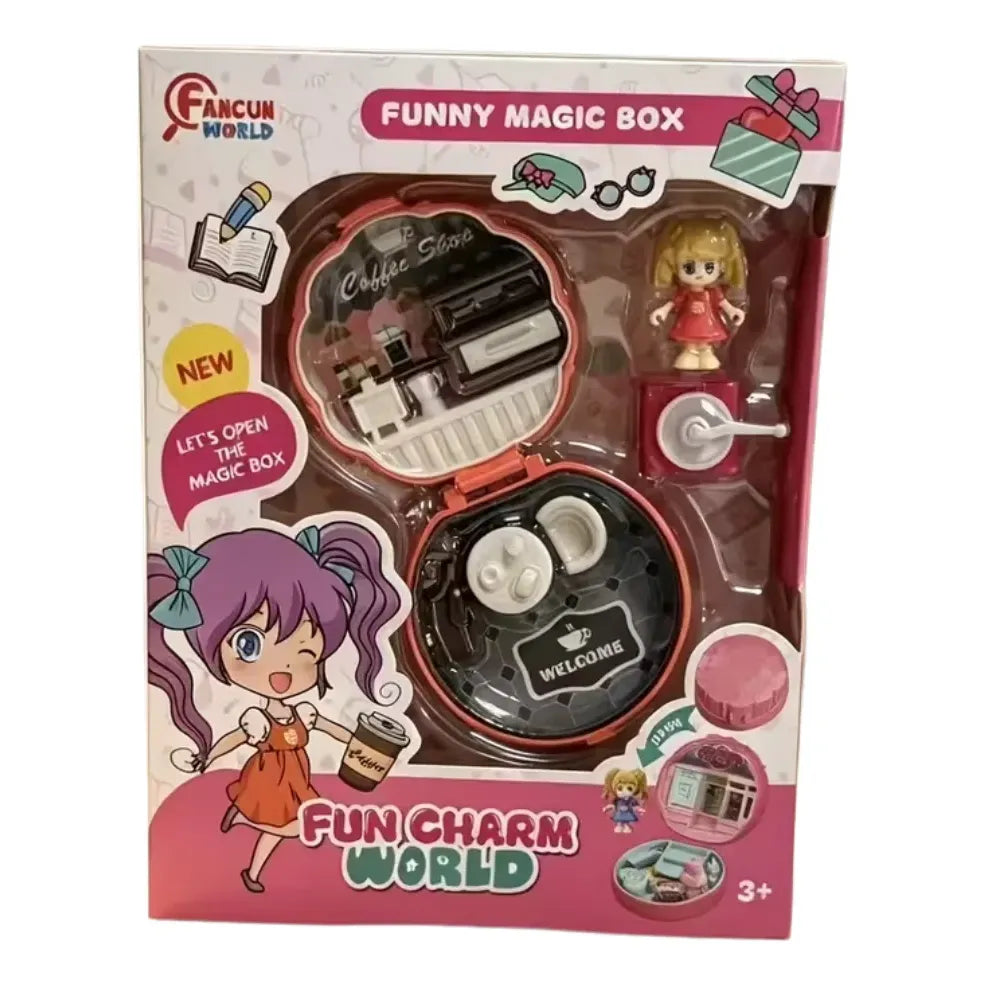 Casa de Muñecas en Miniatura Juguete Caja Escena para Armar