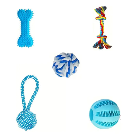 Set de Juguetes Masticables para Perros Pequeños y Cachorros