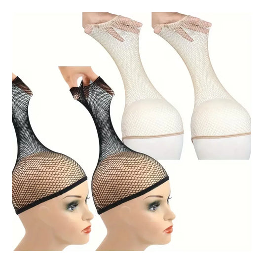 Set de 2 Gorros de Malla Sujetadores para Peluca – Marca Ike