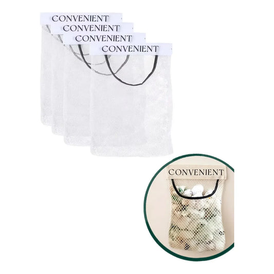 Organizador Colgante de Malla para Bolsas de Basura – Blanco