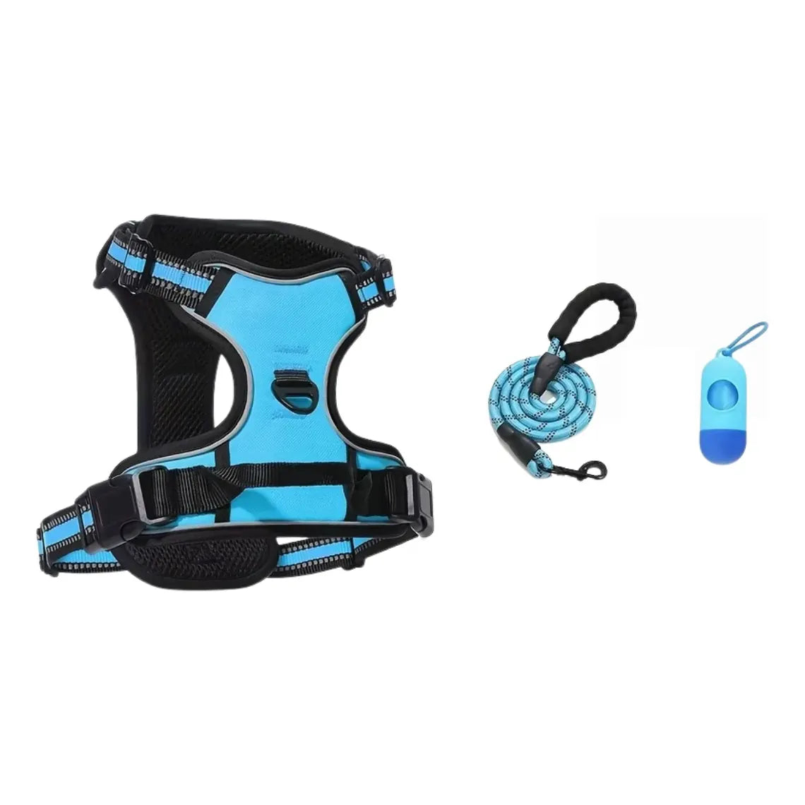 Kit de Paseo: Pechera Táctica, Correa y Dispensador de Bolsas – AngoLocal