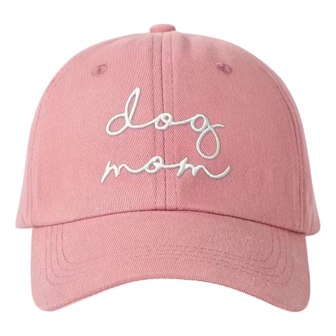 Gorra de Béisbol con Letras "Dog Mom"