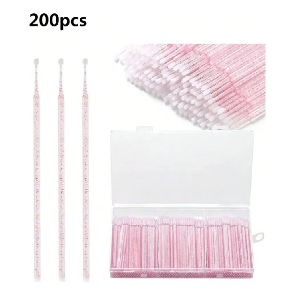 Set de 200 Pinceles Desechables para Brillo Labial