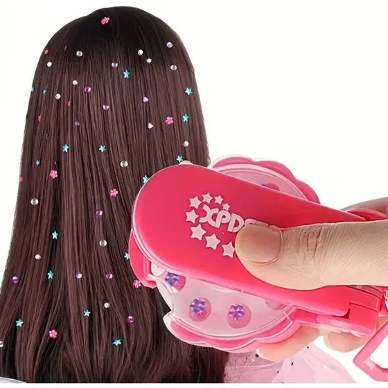 Máquina Bling Bling para aplicar joyas adhesivas en el cabello