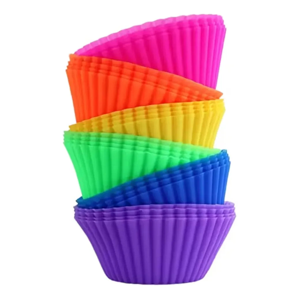 Set de 16 Capacillos de Silicona Reutilizables para Repostería