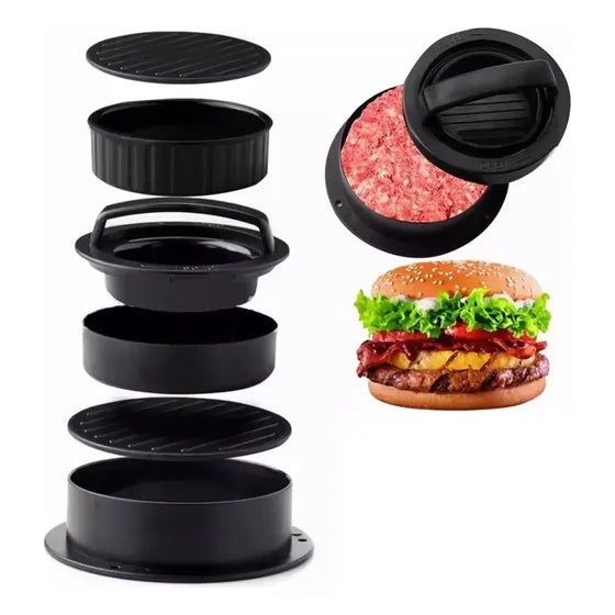 Prensa manual antiadherente para dar forma a hamburguesas caseras