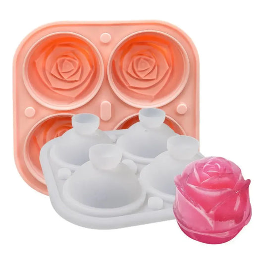 Molde de Silicón Forma Rosas para Hielo Bartender – Hielera Rosa