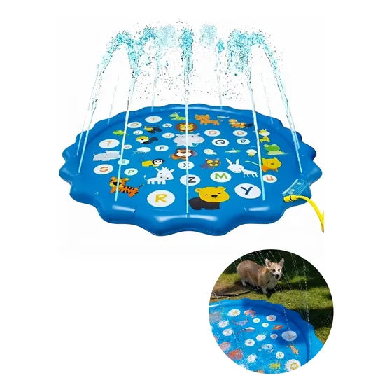 Alfombra rociadora de agua de PVC para el juego de niños y perros al aire libre