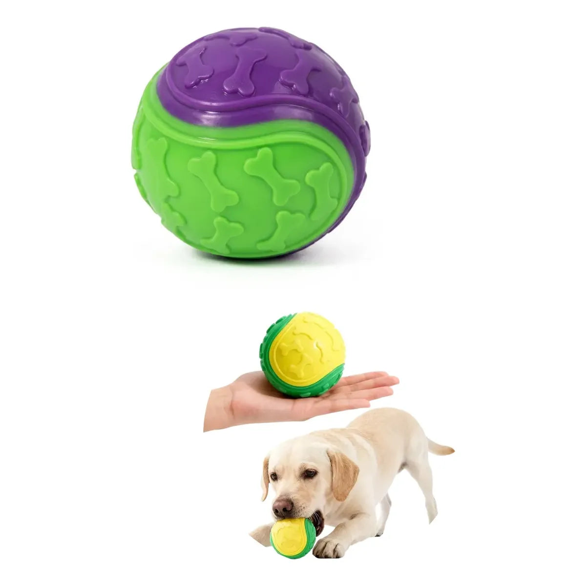 Pelota Mordedora Resistente con Sonido para Mascotas