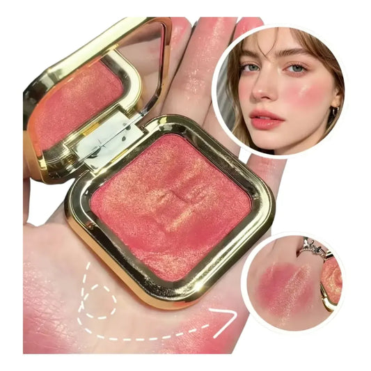 Rubor e Iluminador en Polvo Compacto Maquillaje