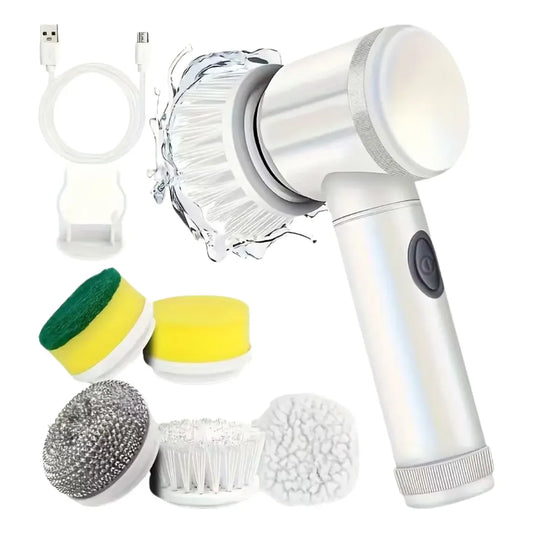 Cepillo Limpiador Eléctrico Giratorio 5 en 1 – Marca CleanH