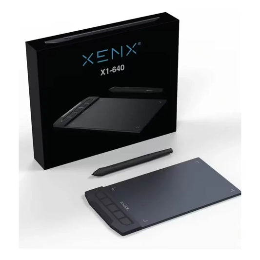 Tableta de Dibujo Gráfica Xenx X1-640 con Lápiz Sensible – Negro