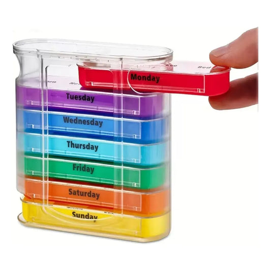 Pastillero Semanal Organizador de 4 Tomas