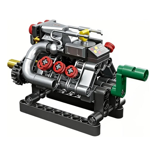 Set de Bloques de Construcción con Motor Mecánico Armable