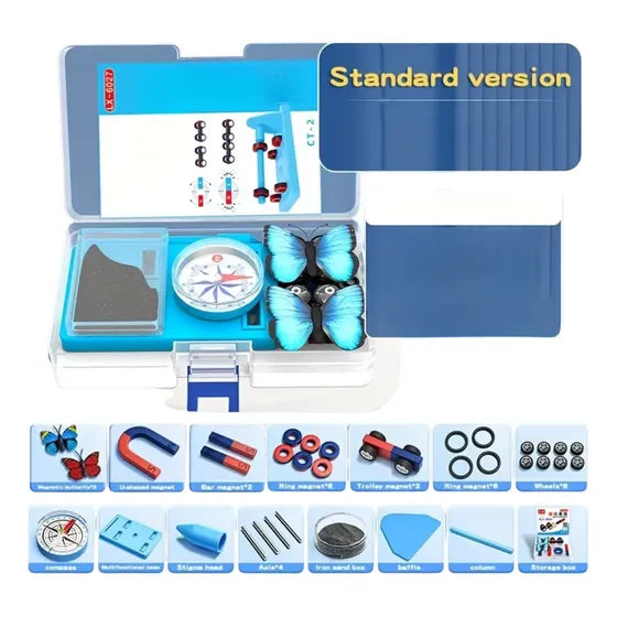 Kit de ciencia con set de experimentos magnéticos de 35 piezas de la marca WorldArt
