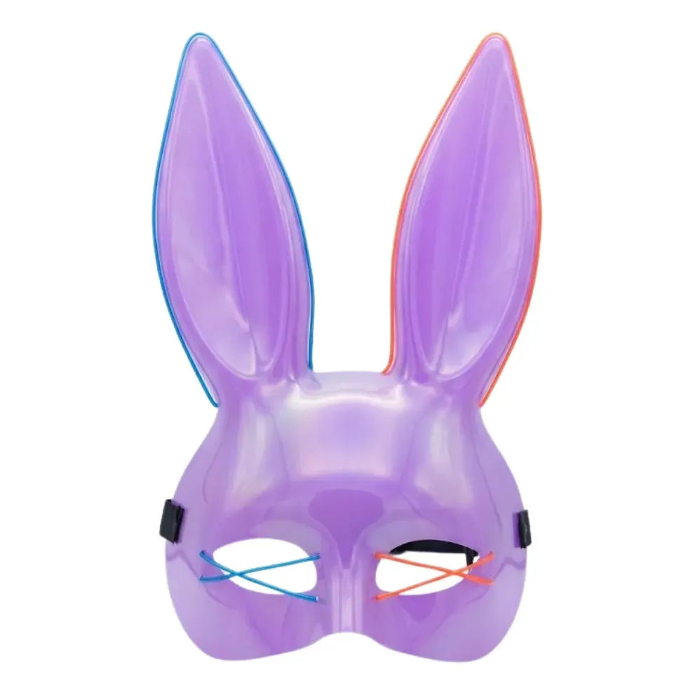 Máscara de Conejo LED Brillante Disfraz Halloween