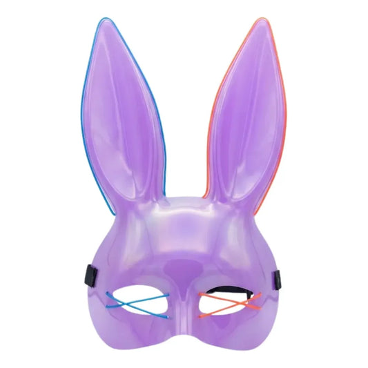 Máscara de Conejo LED Brillante Disfraz Halloween