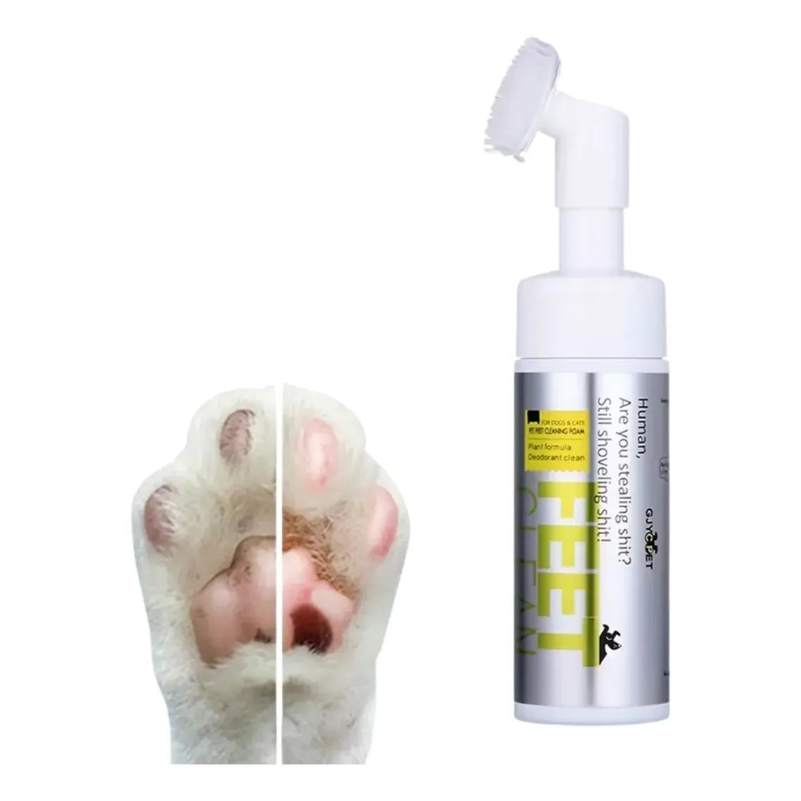 Espuma Limpiadora de Patas y Uñas para Perros y Gatos