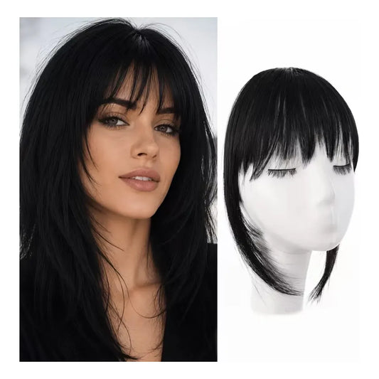 Flequillo Postizo con Cabello Sintético Estilo Francés