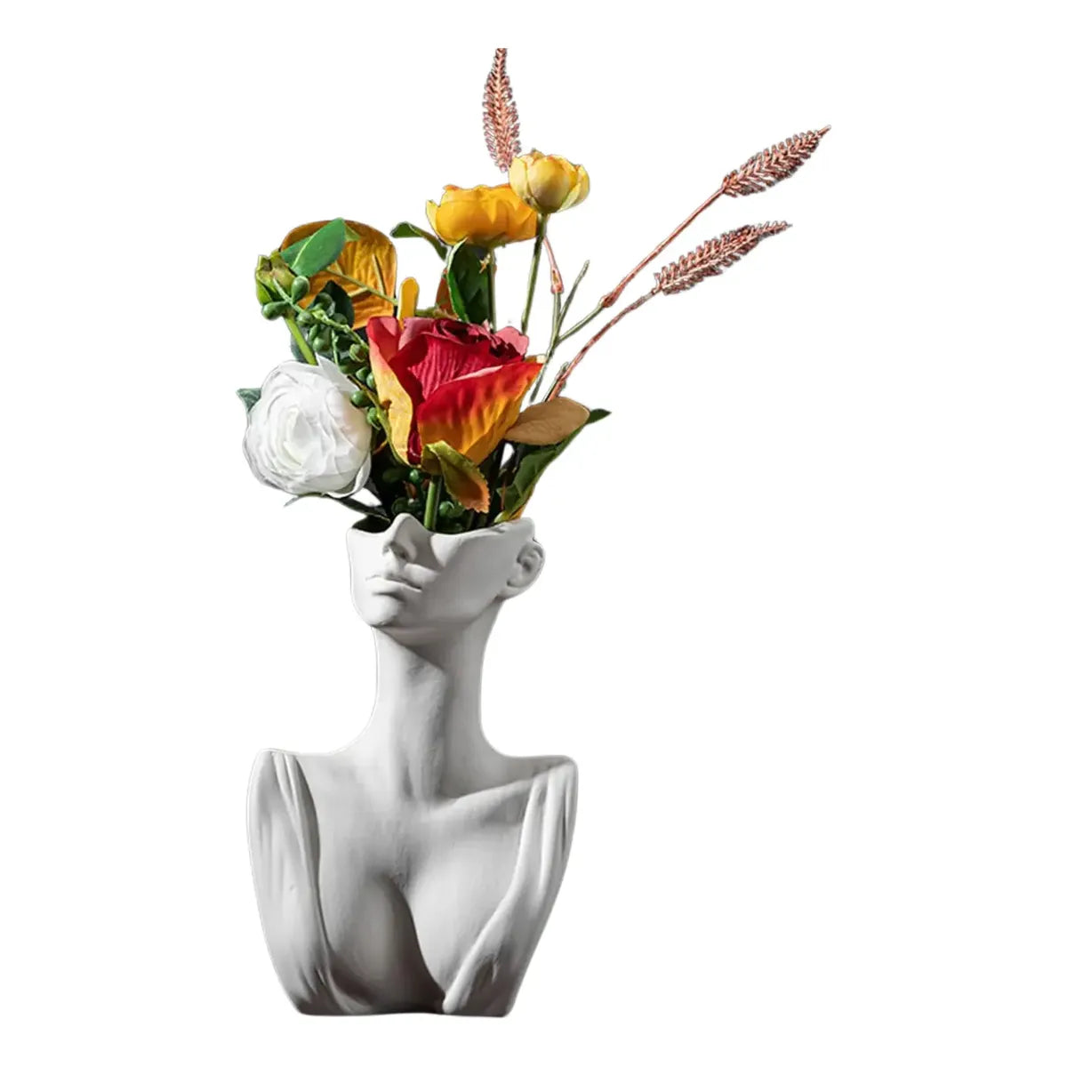 Jarrón Decorativo Bohochic Geométrico para Flores Secas